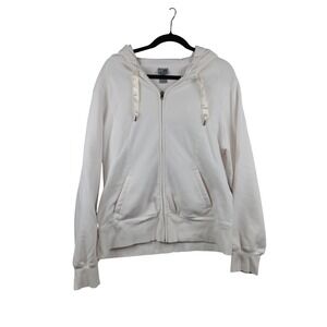 Champion White Full Zip Hoodie‎ Sweatshirt Athleisure Women's XXL